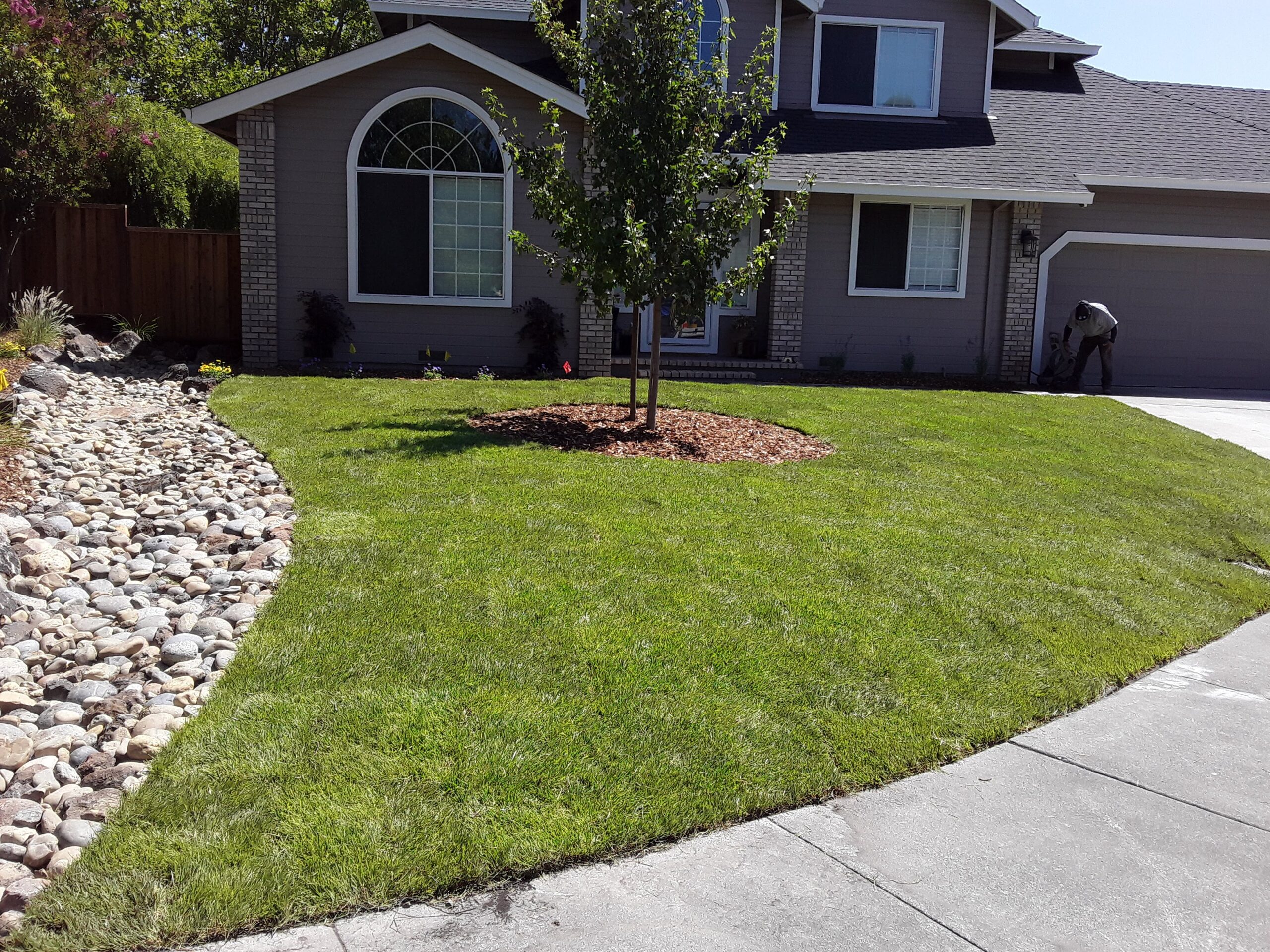 Lawn work by The Great Landscape LLC